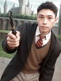 A lovely Asian girl removes her sexy outfit